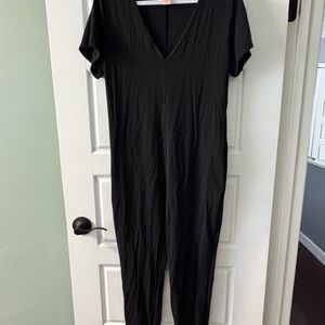 Smash & Tess Black V-Neck Jumpsuit